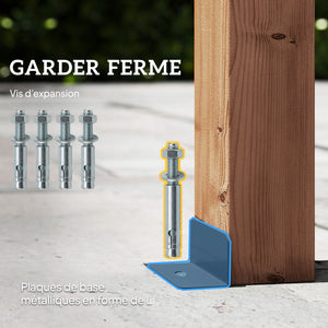 Pergola en bois massif de jardin 3 x 3 m - structure robuste avec poteaux 90 mm et 7 poutres - tonnelle extérieur stable pour vignes et plantes grimpantes, effet bois d'érable