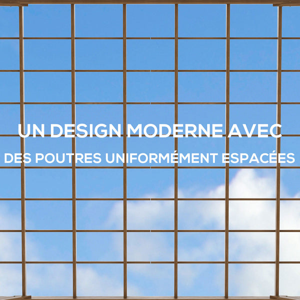 Pergola jardin extérieur 4 x 3 m pergola en bois traditionnelle autoportante avec 4 pieds Toit terrasse à décorer - marron